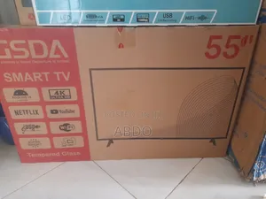 Gsda Smart TV 55 Inch 4k Ultra HD TV Doubel Gelass 2026 New Hifi New