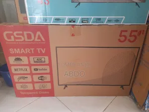 Gsda Smart TV 55 Inch 4k Ultra HD TV Doubel Gelass 2026 New Hifi New