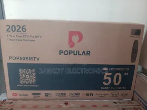 Popular Smart TV 50 Inch 4k Andraid Doubel Gelass 2026 New Hifi Speake