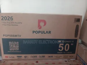 Popular Smart TV 50 Inch 4k Andraid Doubel Gelass 2026 New Hifi Speake