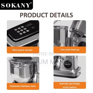 Dough and Cake Mixer Sokany 12litre ሶካኒ የሊጥ እና ኬክ መደባለቂያ