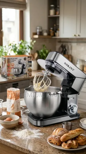 Dough Mixer Sokany 10 Liter 2000W ሶካኒ 10 ሊትር የሊጥ እና የኬክ ክሬም ማቡኪያ