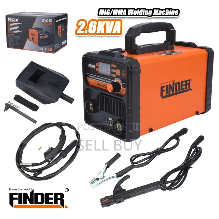 ፋይንደር (FINDER) 2.6KVA MIG-200A ኢንቨርተር ዌልዲንግ ማሽን (MIG/MMA Dual Welder