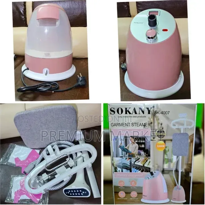 Garment Steamer Sokany SK-4007 2200W ሶካኒ የቁም ልብስ ስቲም ማረጊያ