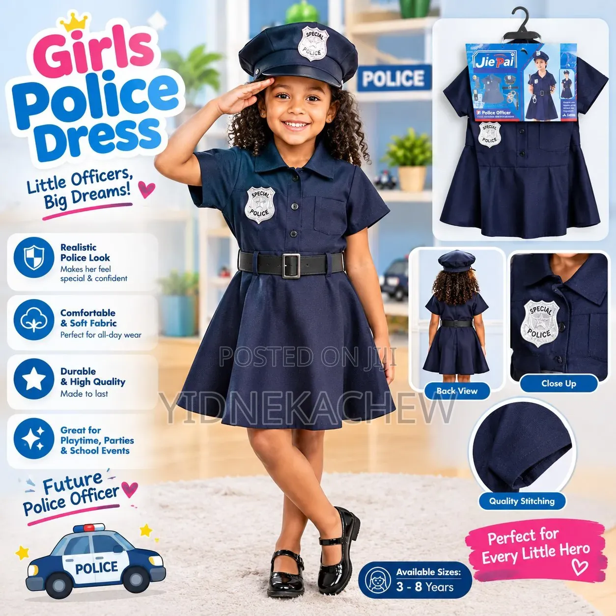 Girls Police Dress