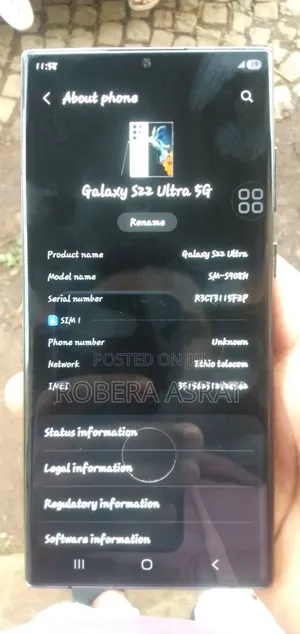 Samsung Galaxy S22 Ultra 256 GB Black