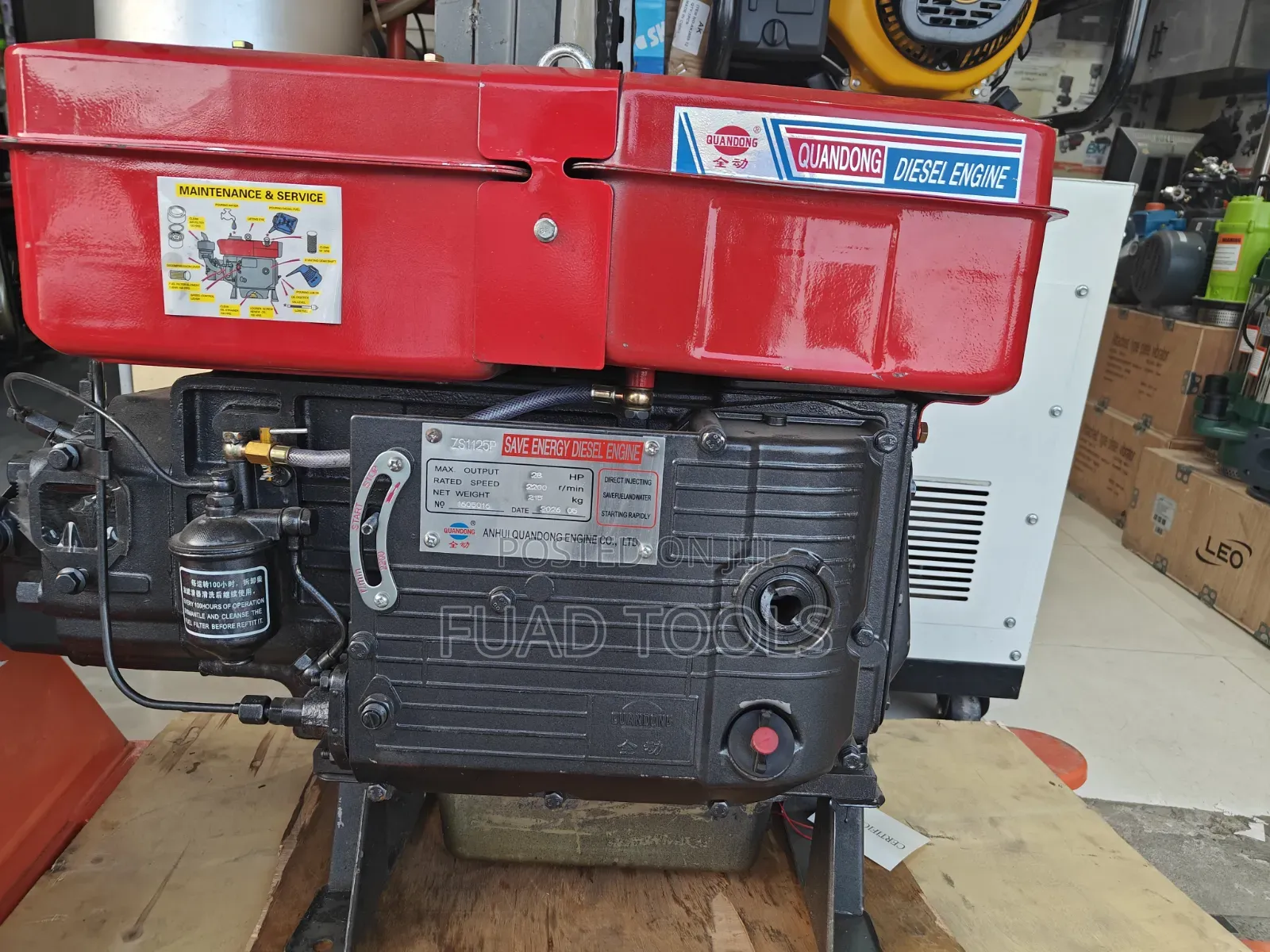 Quandong 28Hp Diesel Engine Zs1125p