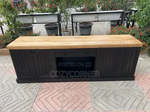 Elegant 1.20 Meters TV Stand. ቲቪ ስታንድ በዋንዛ የተሰራ