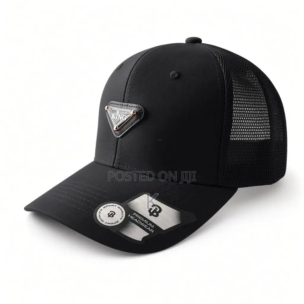 Black Trucker Cap
