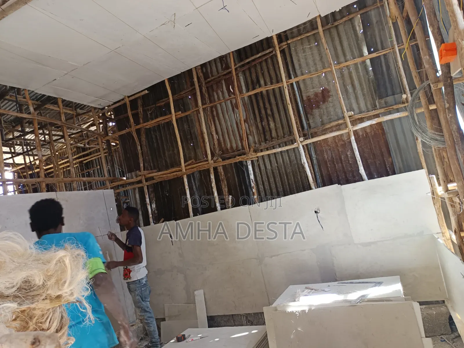 Gypsum Block Partition Work