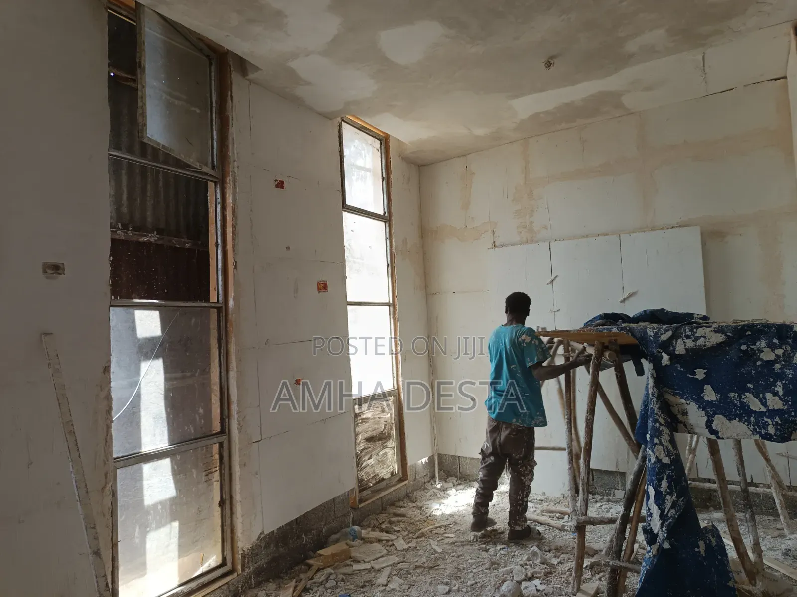 Gypsum Block Partition Work