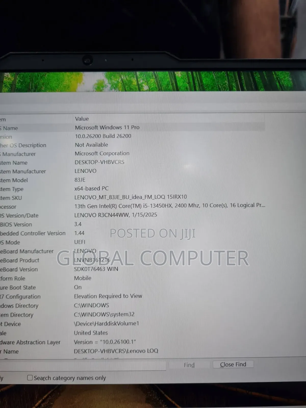 New Laptop Lenovo LOQ 15AHP10 16GB AMD Ryzen 7 SSD 512GB