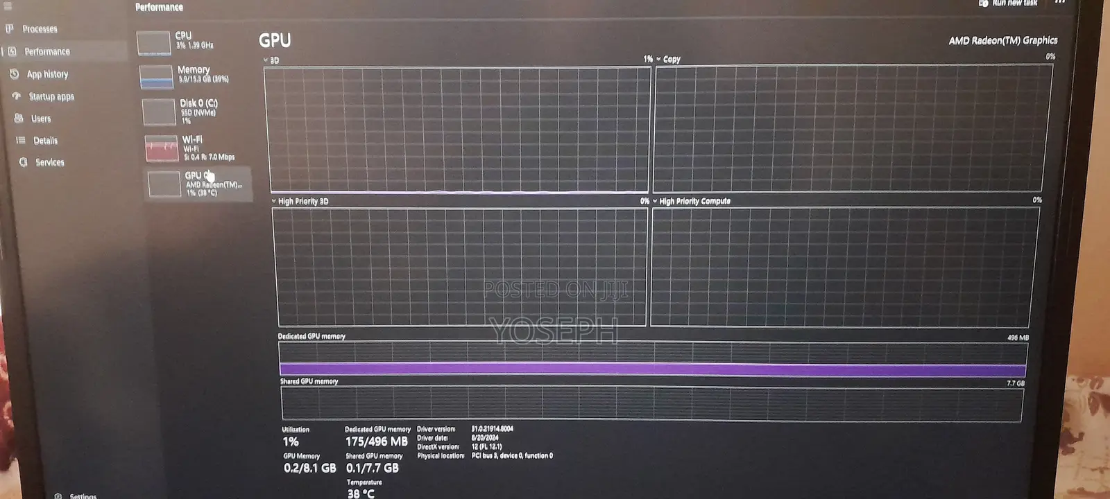 New Laptop HP 16GB AMD Ryzen 7 SSD 512GB