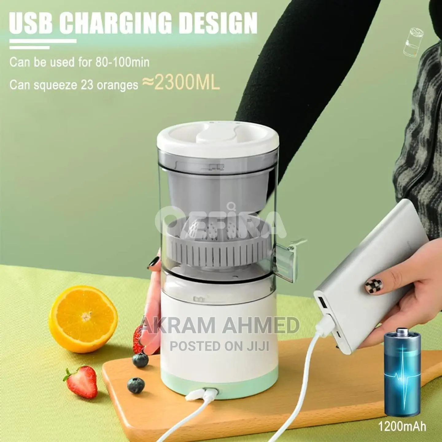 Portable Electric Citrus Juicer
