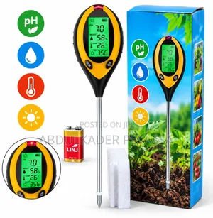 4-in-1Digital Soil Survey Meter–pH,Moisture,Temperature&Light Tester