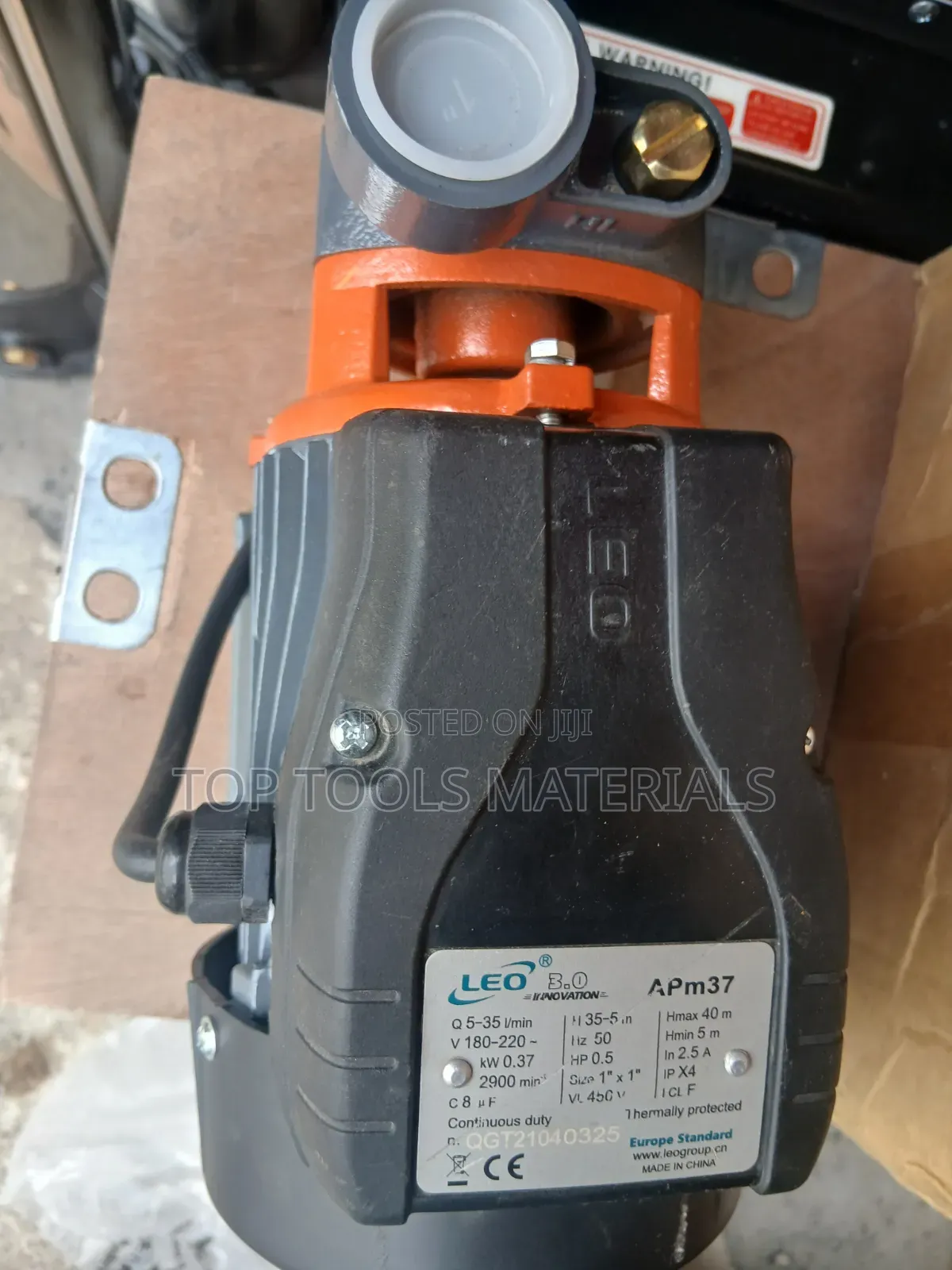 LEO APm37 Peripheral Water Pump (0.5 HP / 0.37 kW).