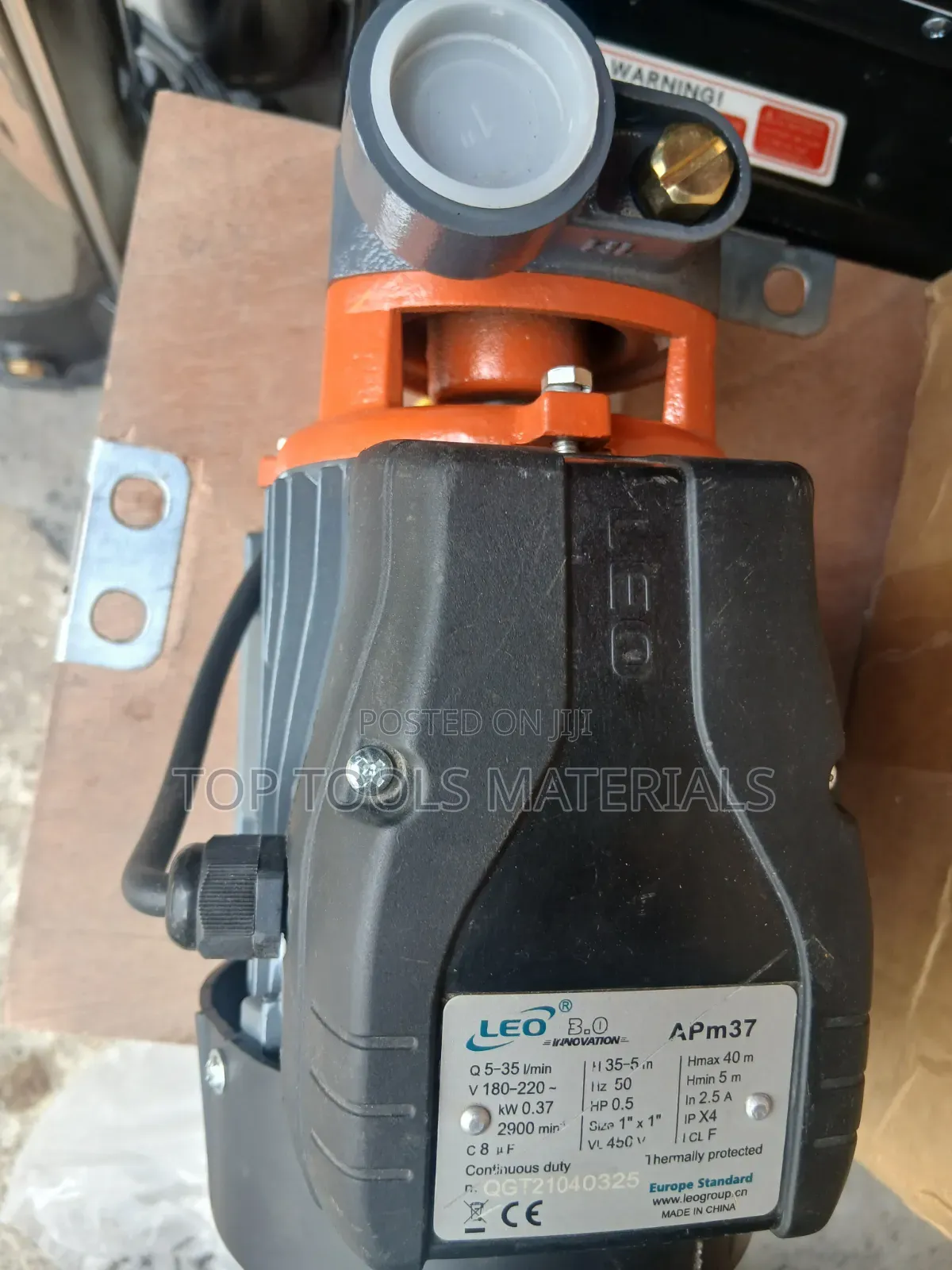 LEO APm37 Peripheral Water Pump (0.5 HP / 0.37 kW).