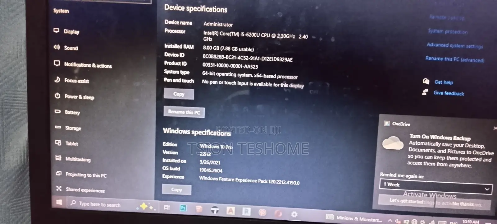 Laptop Lenovo Ideapad S145-15 8GB Intel Core i5 HDD 500GB