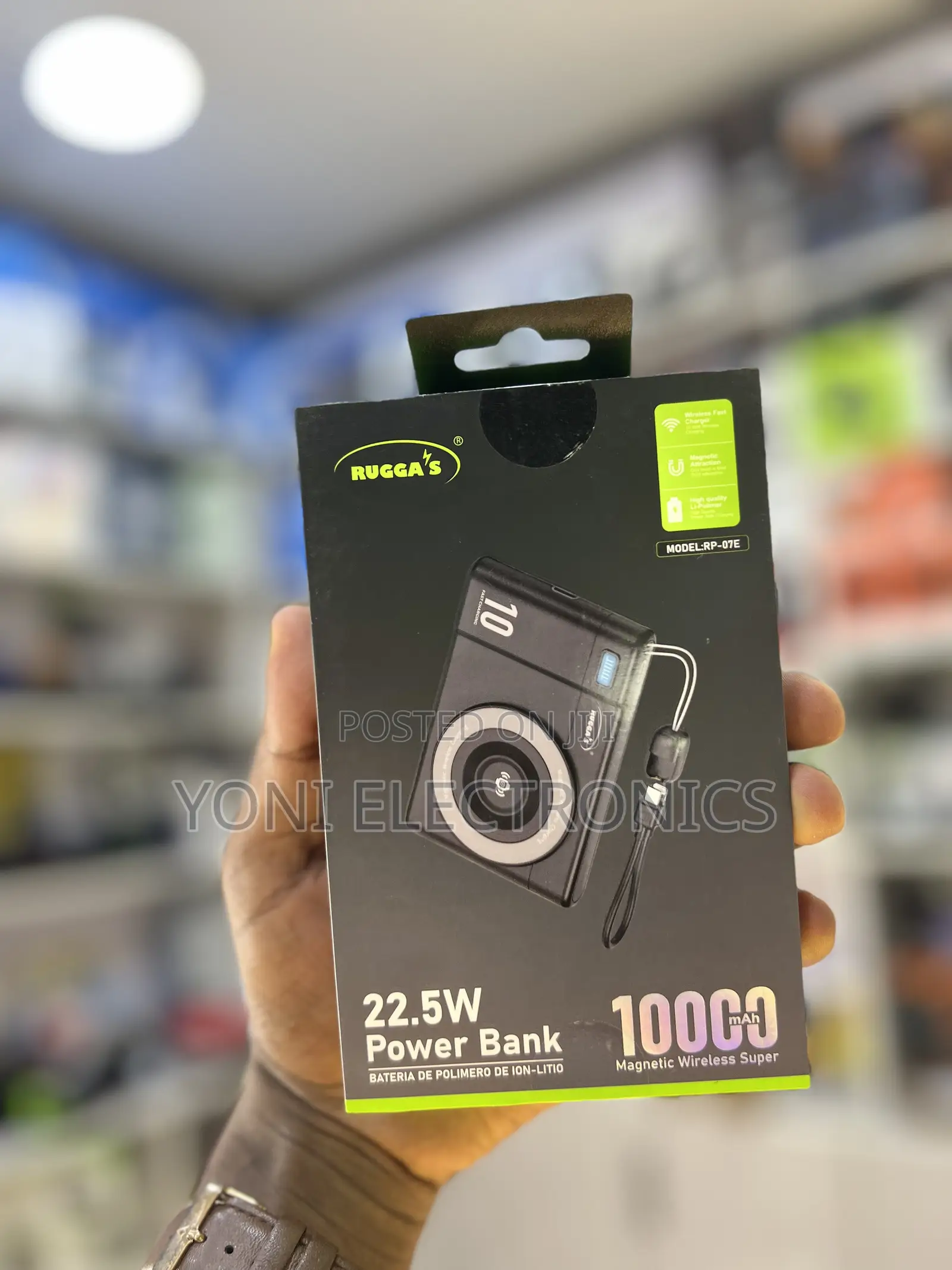 RUGGA’S 10000mAh 22.5W Fast Charging Magnetic Power Bank
