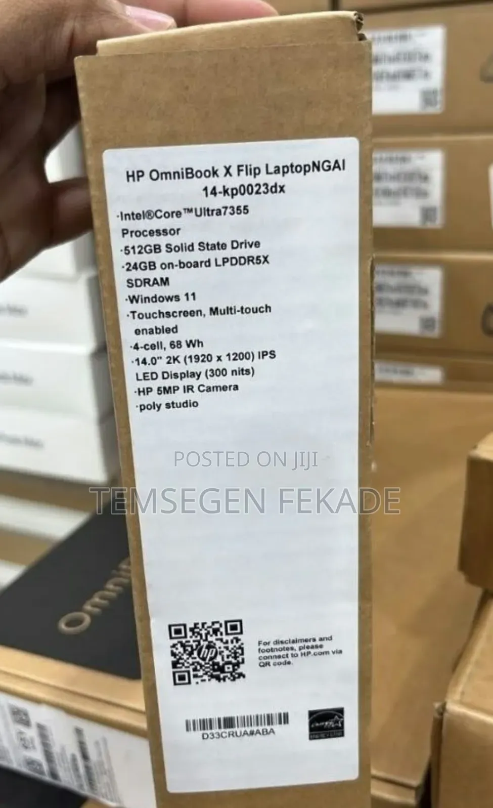 New Laptop HP OmniBook Ultra Flip 14" 24GB Intel Core Ultra 7 SSD 512GB