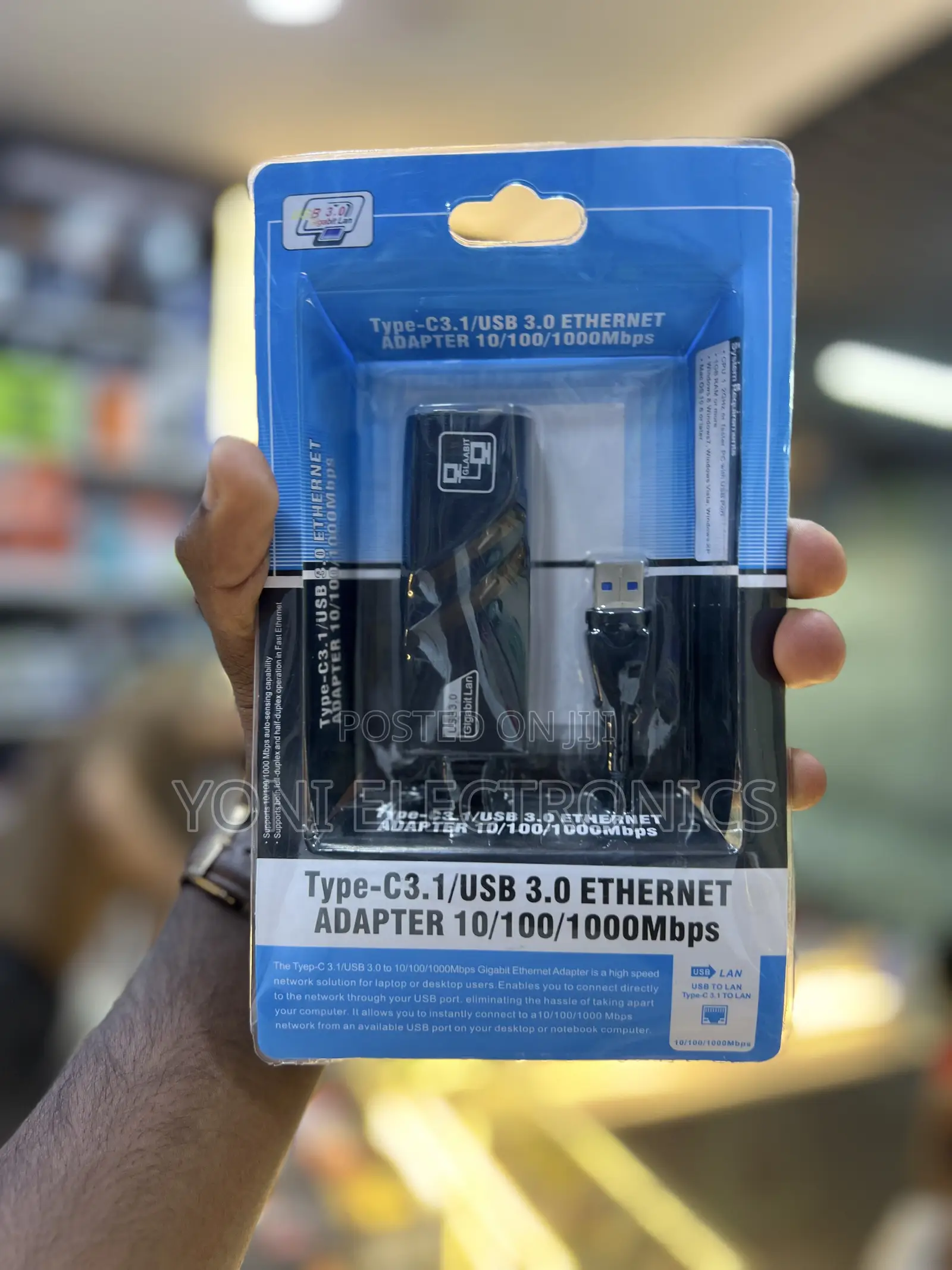USB-C / USB 3.0 Gigabit Ethernet Adapter – 1000Mbps