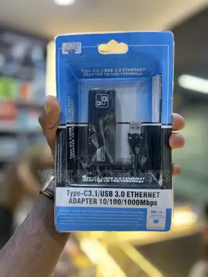 USB-C / USB 3.0 Gigabit Ethernet Adapter – 1000Mbps