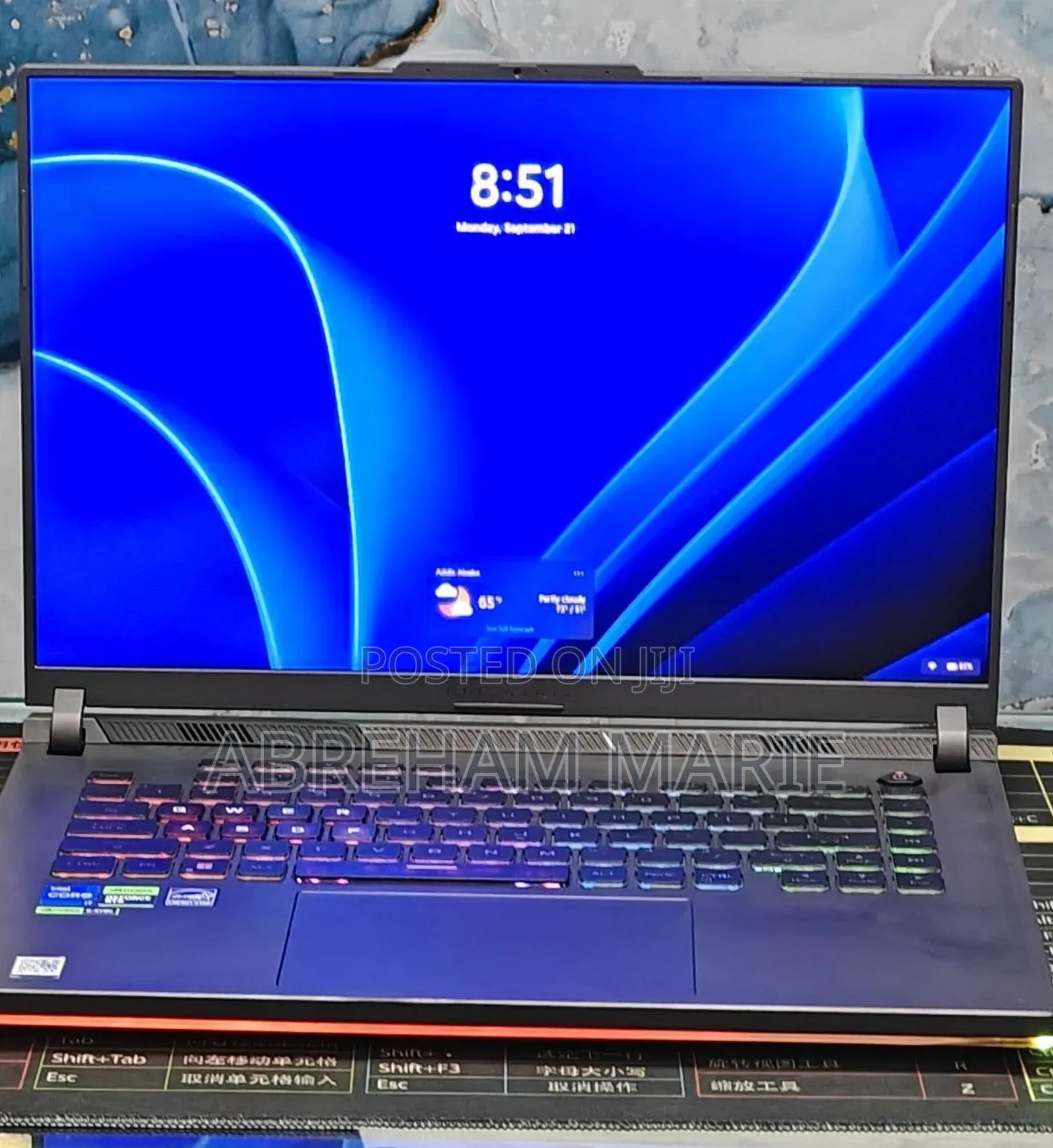 New Laptop Asus ROG Strix G16 G614 16GB Intel Core i7 SSD 1T