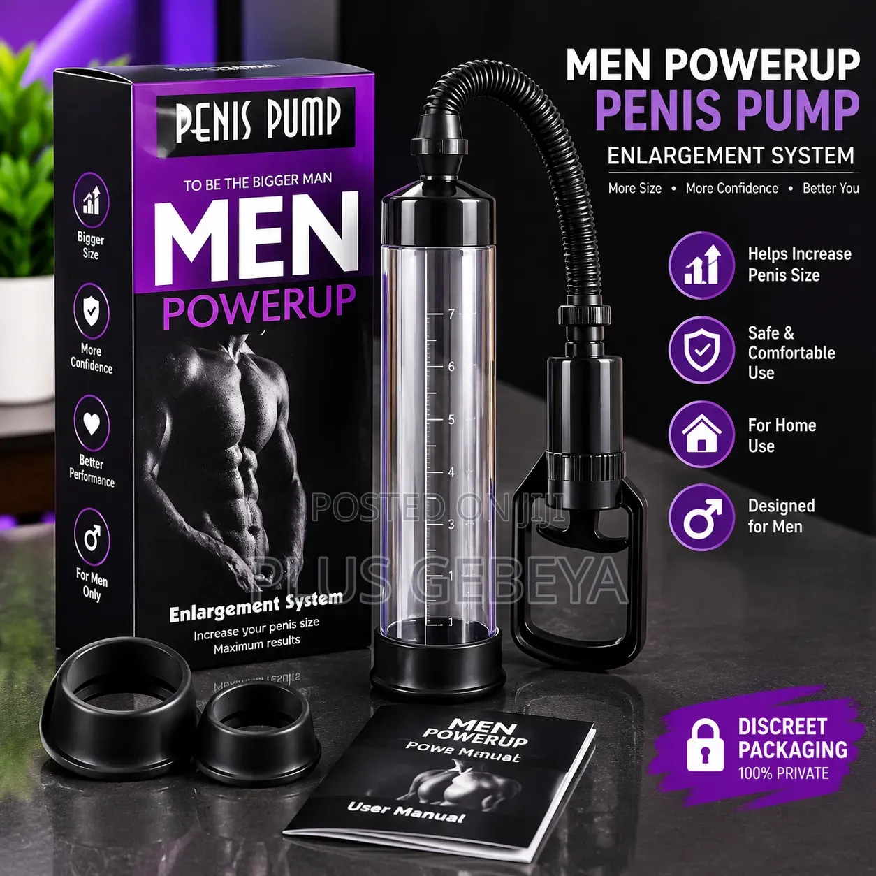 Men's Vacuum Pump – MEN POWERUP Personal Care System