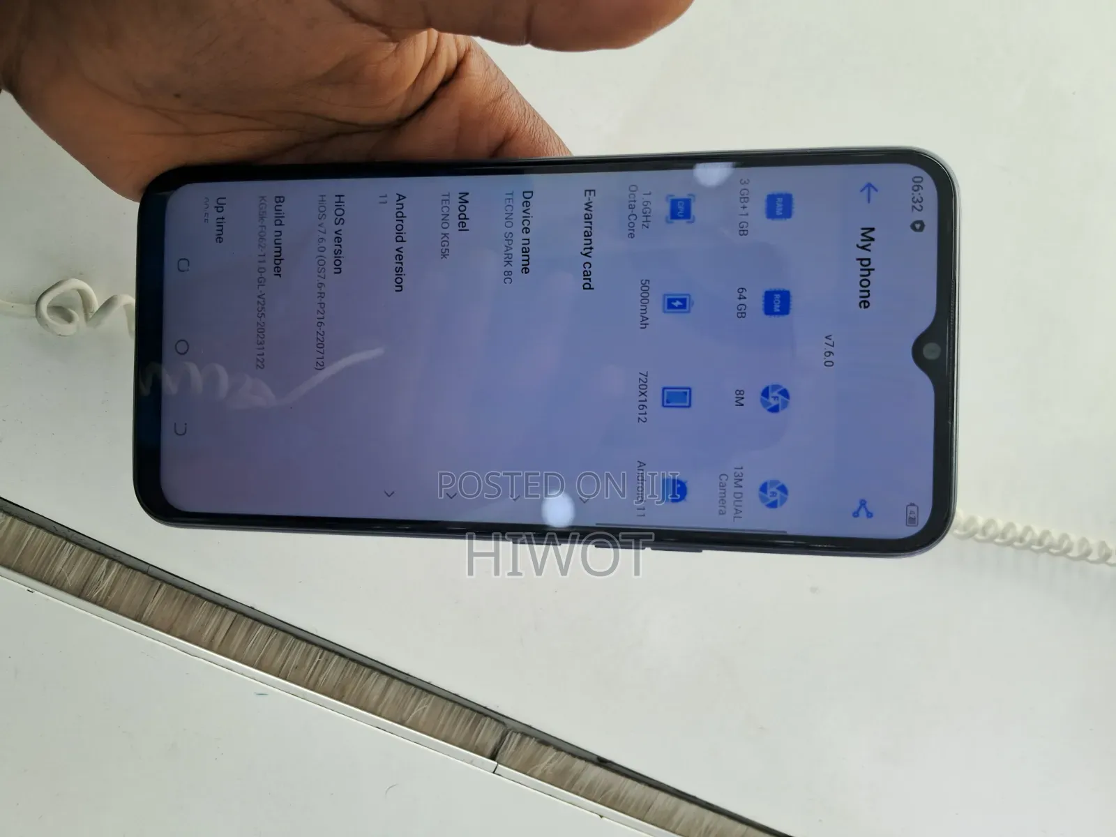 Tecno Spark 8C 64 GB Blue
