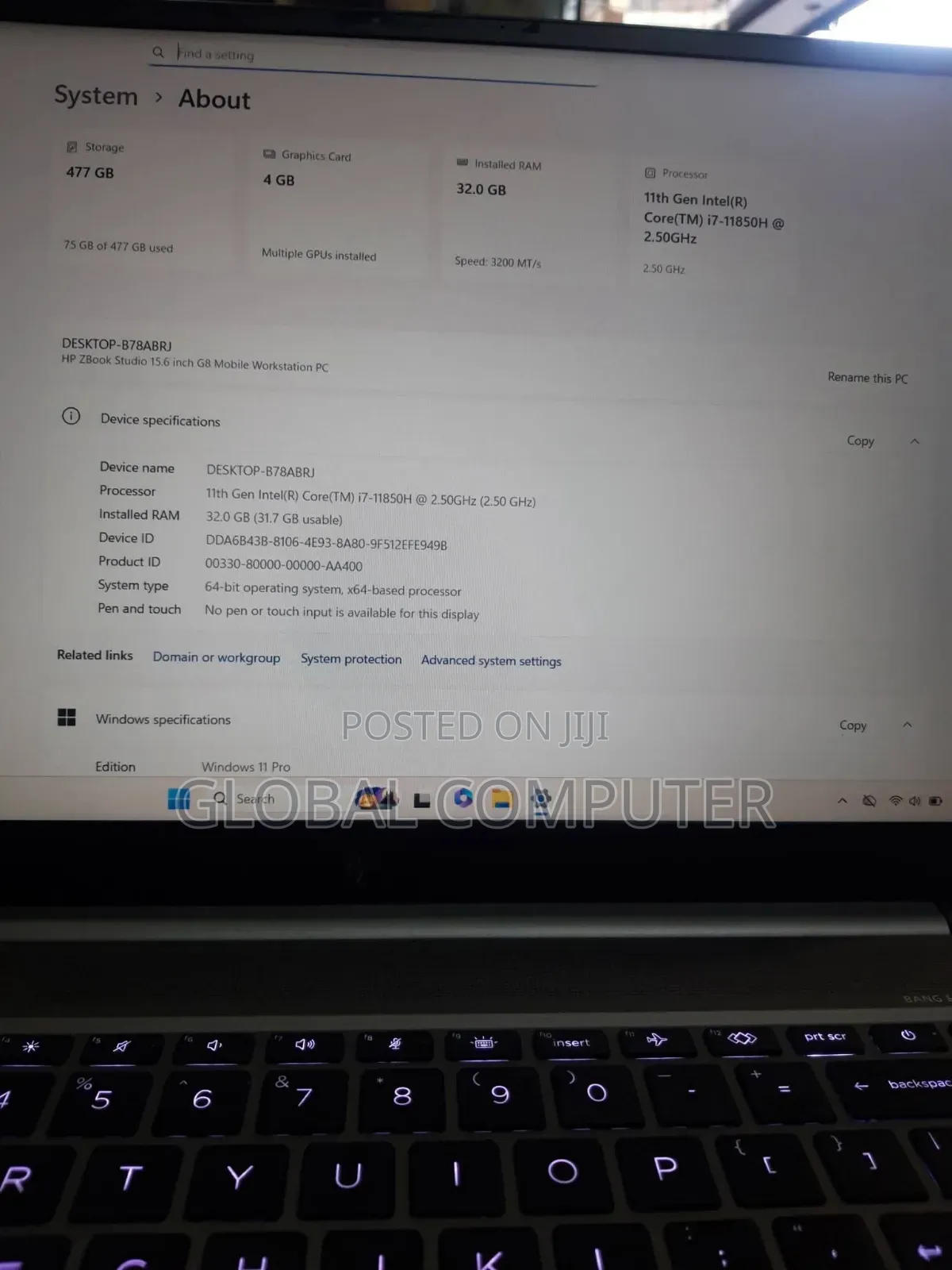 New Laptop HP ZBook Firefly G8 16GB Intel Core i7 SSD 512GB