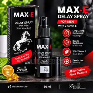 MAX-E Delay Spray 50ml – የወንዶች የግል እንክብካቤ ስፕሬይ
