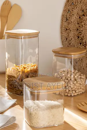 4 Sets Glass Storage Jar