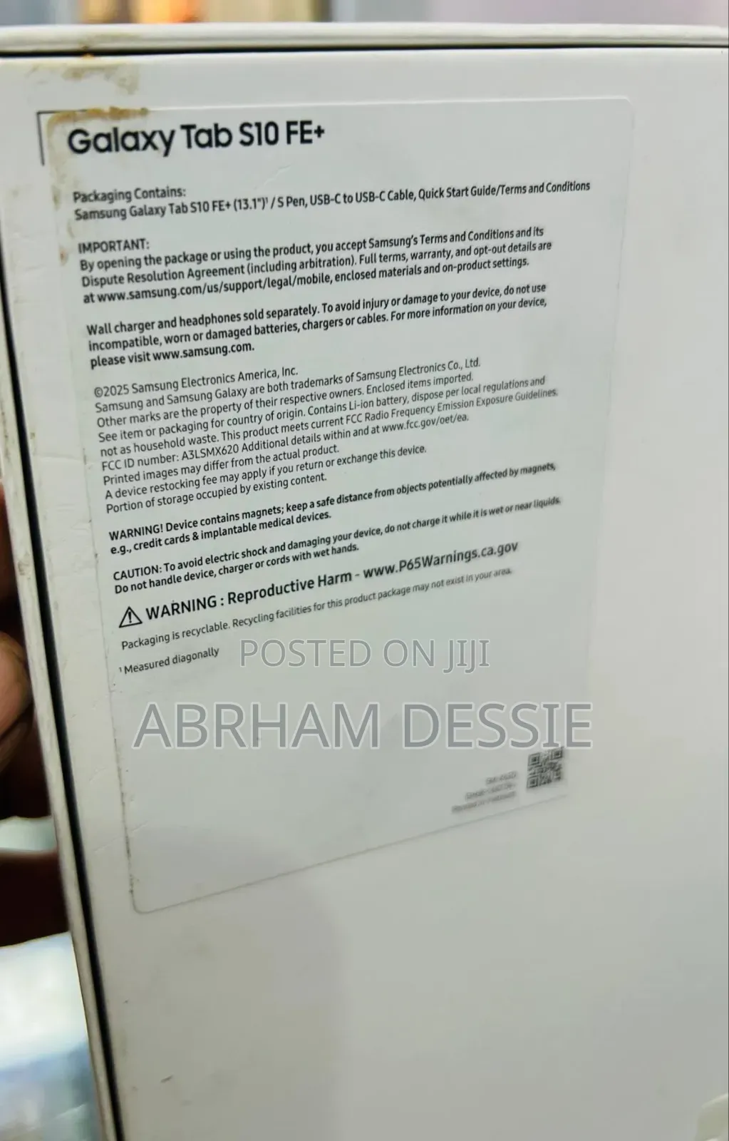 New Samsung Galaxy Tab S10 FE+ 256 GB
