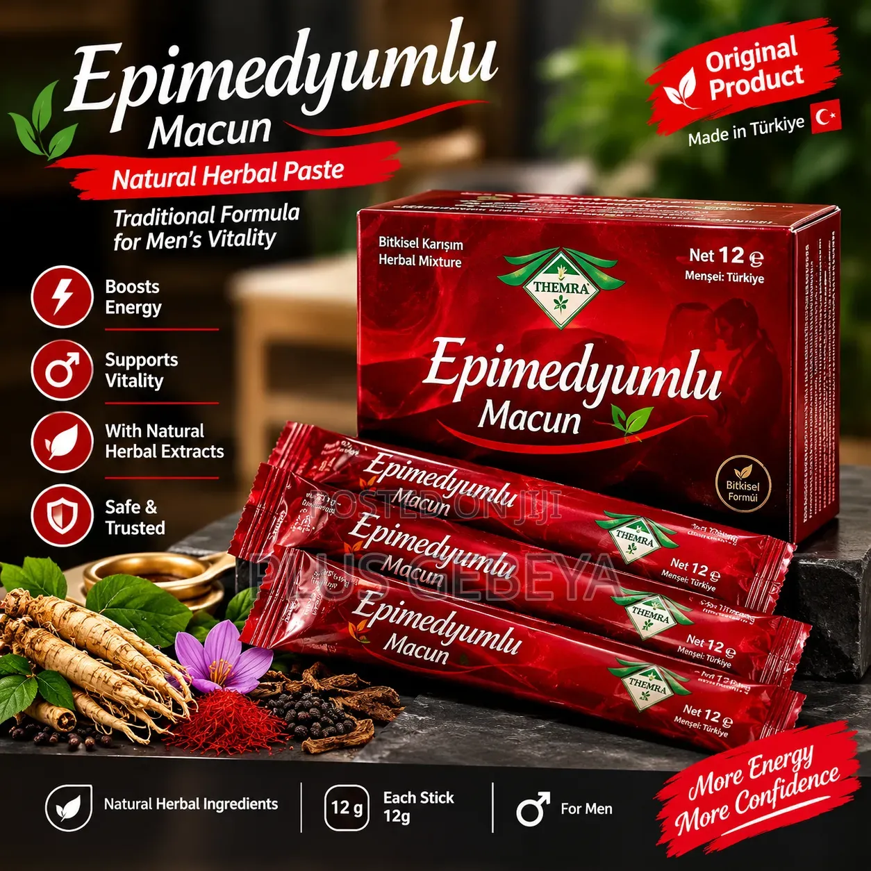 THEMRA Epimedyumlu Macun 12g – Turkish Herbal Honey Paste