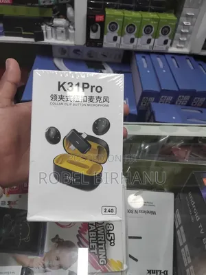 K31 Pro Wireless Collar Clip Button Microphone (2.4G)