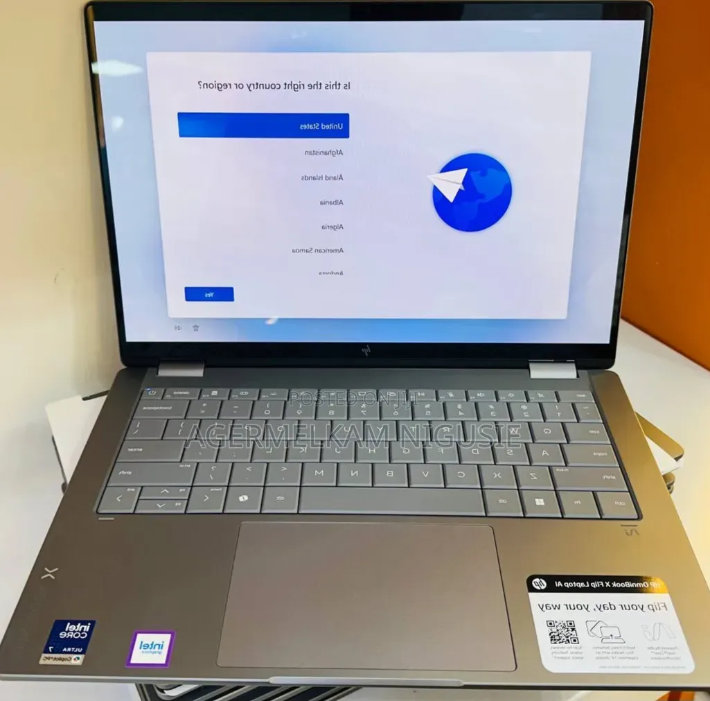 New Laptop HP OmniBook X Flip 16" 16GB Intel Core Ultra 7 SSD 1T