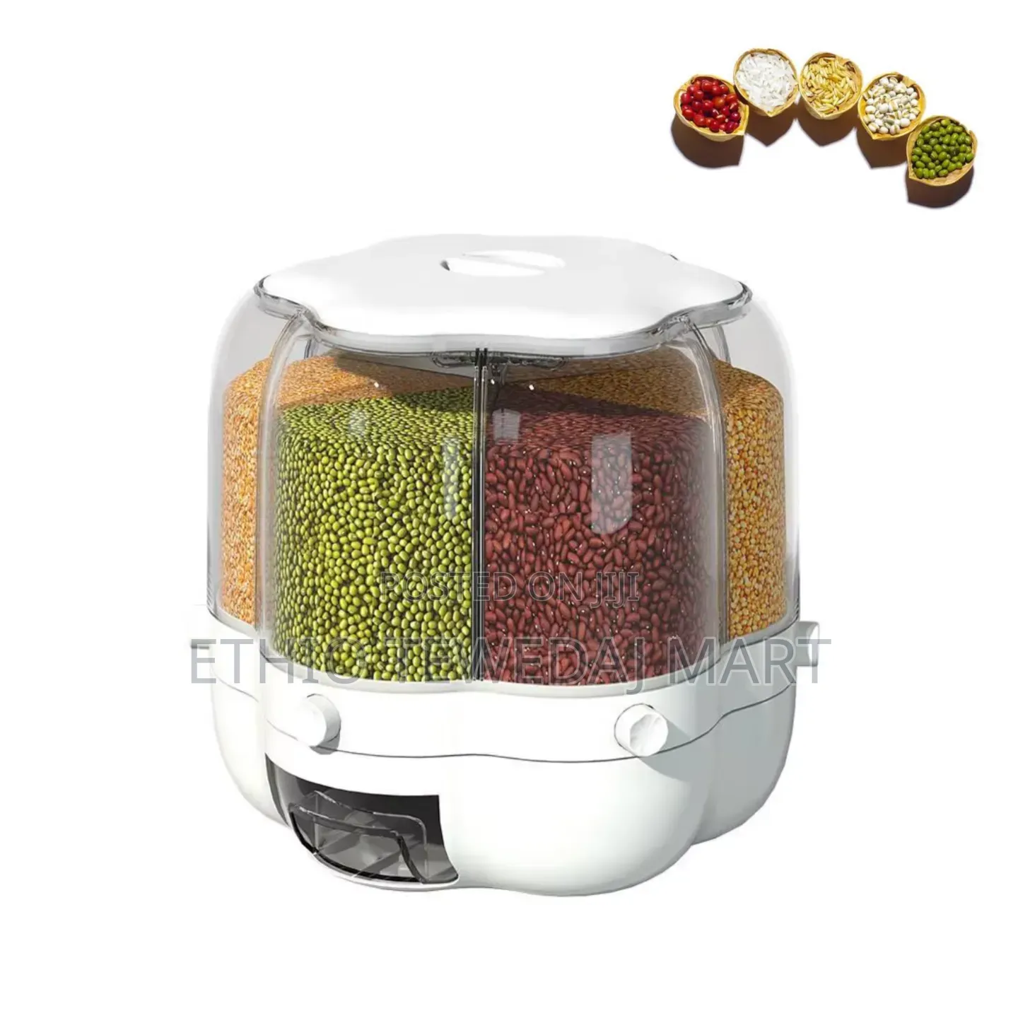 7L Rotatable Grain Storage Bucket