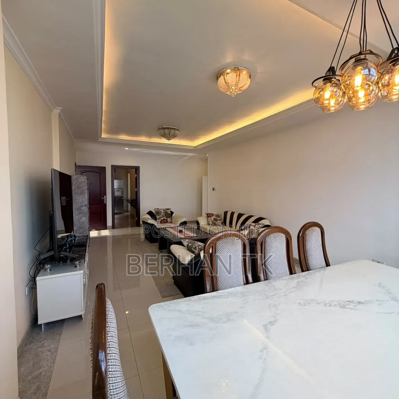 Furnished 3bdrm Apartment in Noah Real Estate, Bole for rent