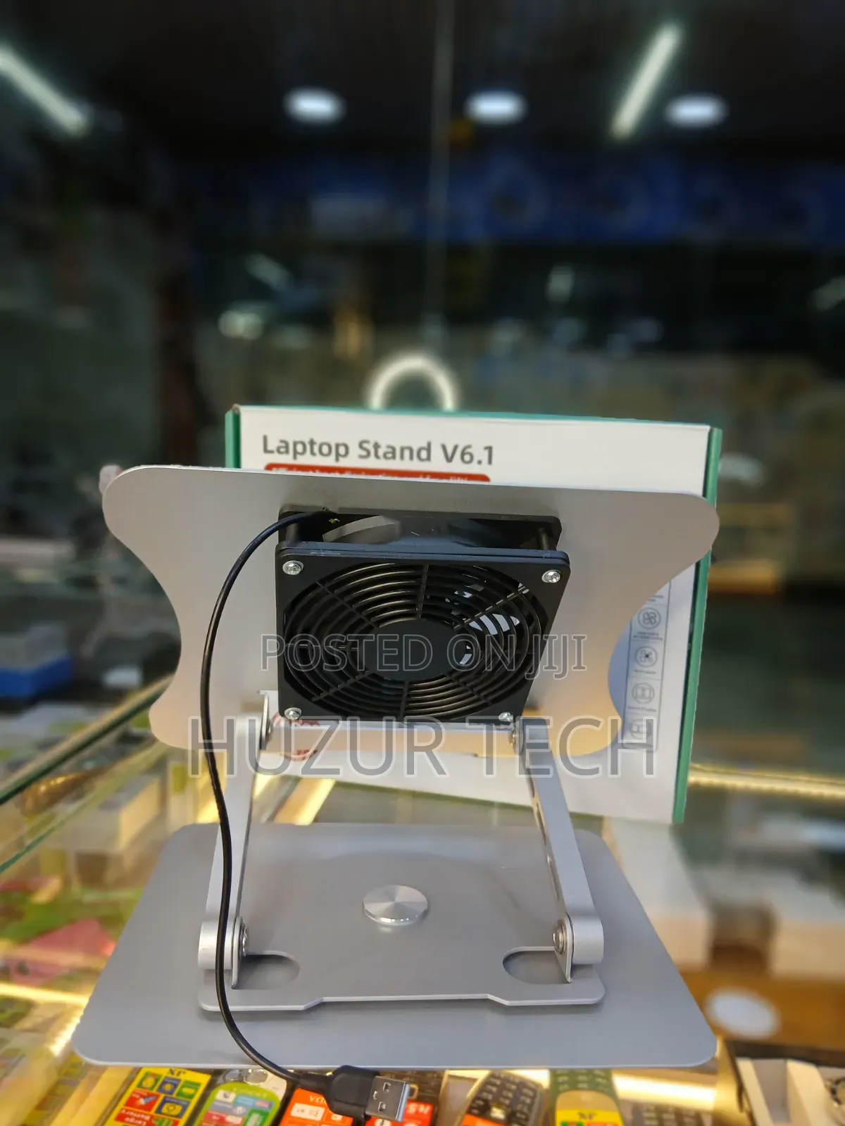 Adjustable Laptop Stand With Cooling Fan