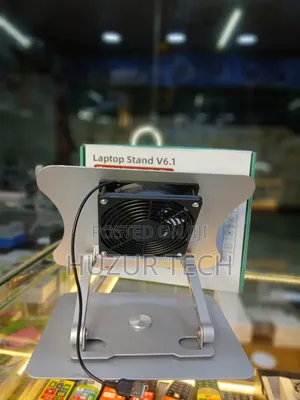 Adjustable Laptop Stand With Cooling Fan