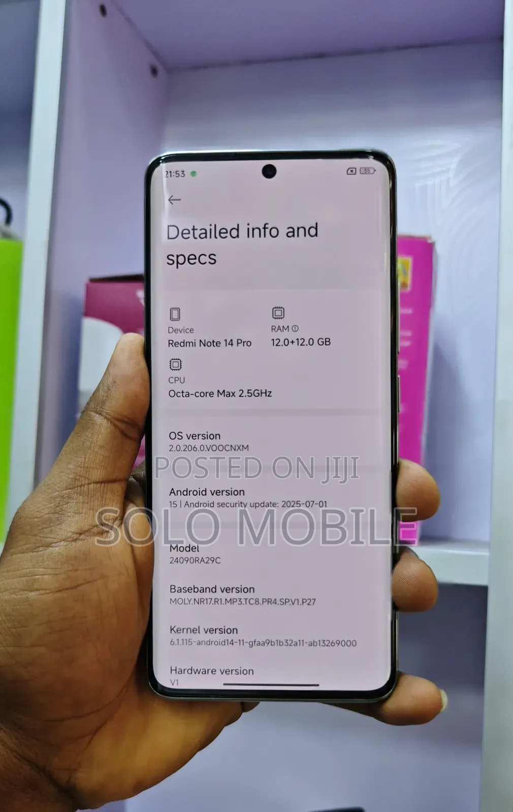 New Xiaomi Redmi Note 14 Pro 256 GB Black