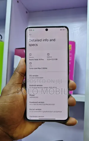 New Xiaomi Redmi Note 14 Pro 256 GB Black