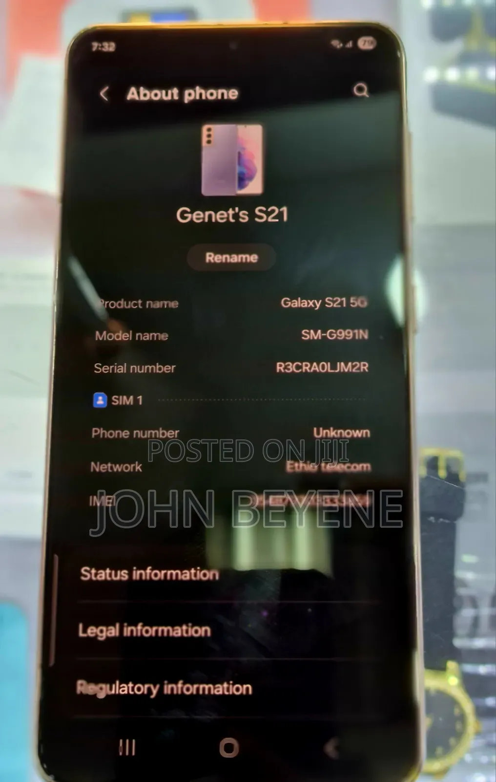 Samsung Galaxy S21 5G 256 GB Black