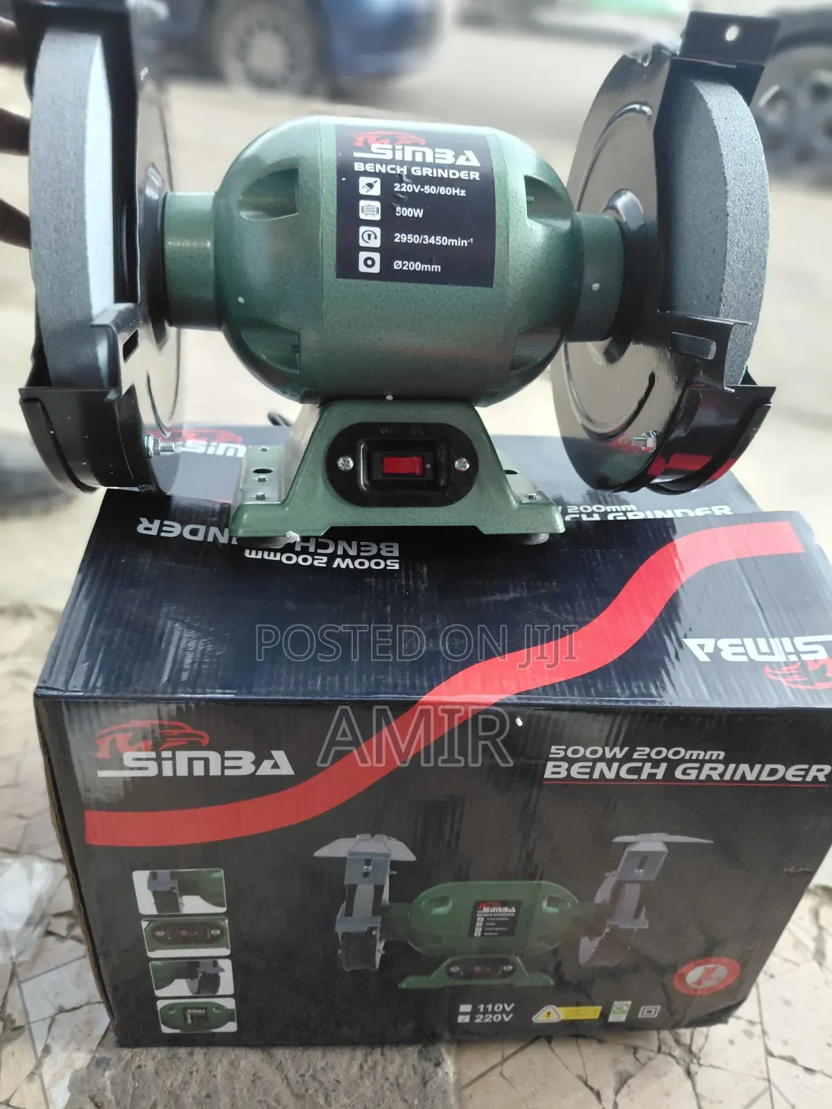 Bench Grinder – 500W SIMBA 8" (200mm)