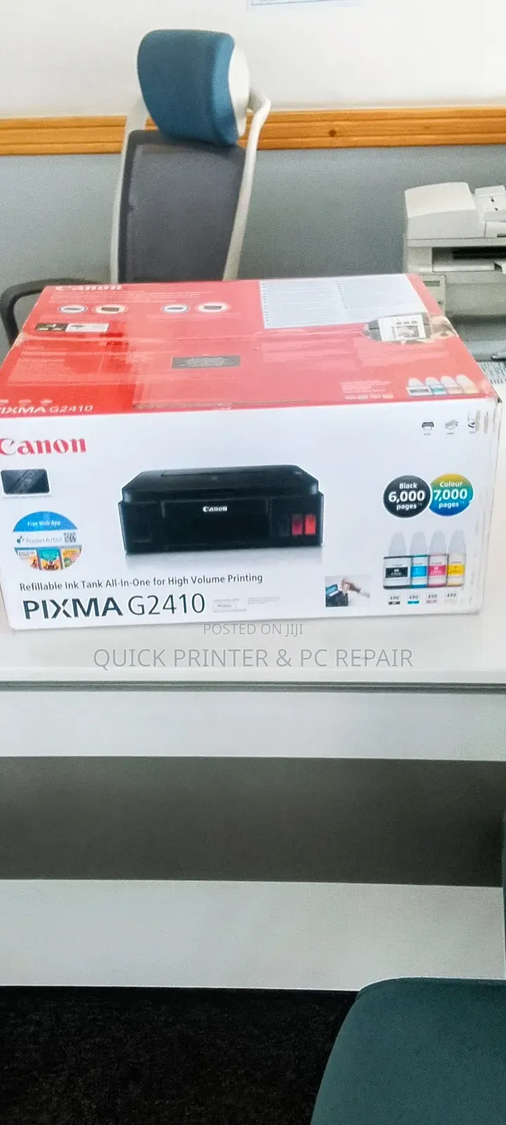 Brand New Canon Pixma G2410 All-in-One Printer