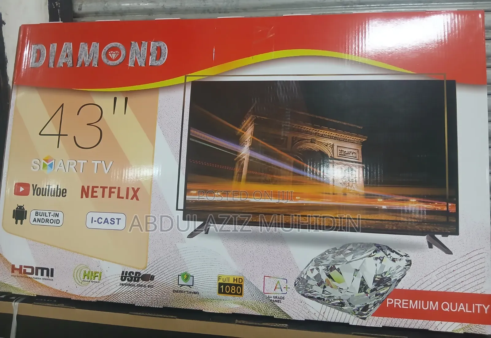 DIAMOND 43inche Framless Smart TV
