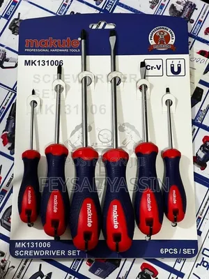 MAKUTE 6-Piece Screwdriver Set - Cr-v Steel, Insulated Handles