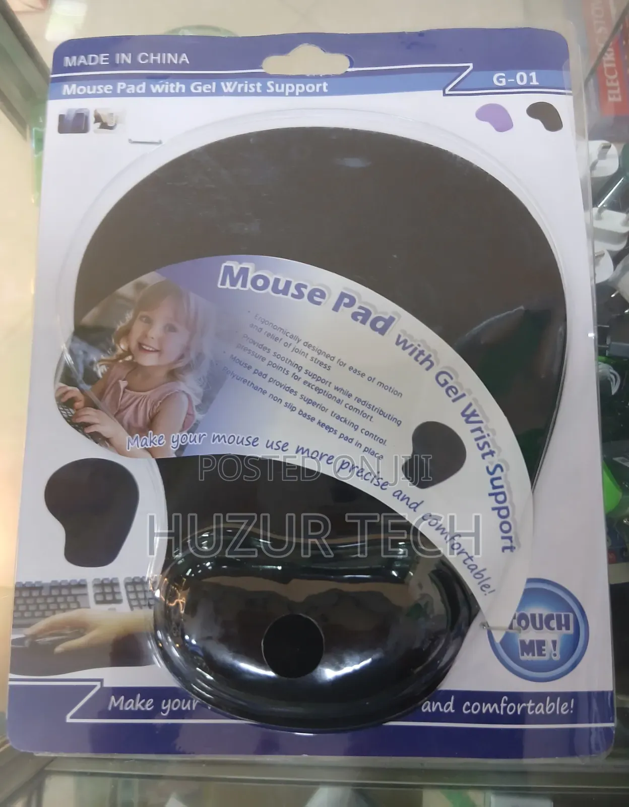 G-01 Mouse Pad With Gel Wrist Support