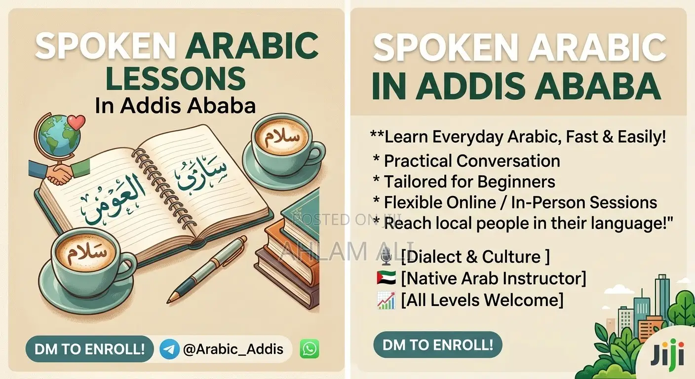 ​Spoken Arabic Lessons for Beginners in Addis Ababa