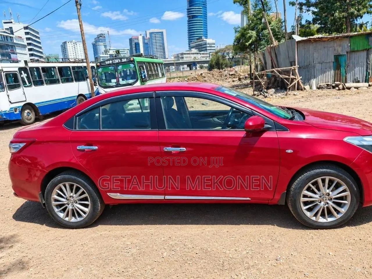 Toyota Yaris 2015 Burgundy